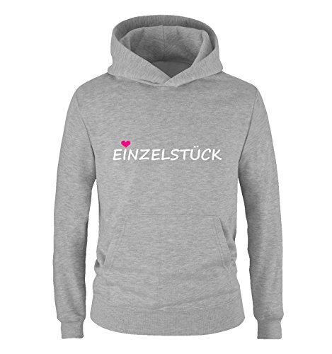 Comedy Shirts - EINZELSTÜCK - Mädchen Hoodie - Grau/Weiss-Pink Gr. 116 von Comedy Shirts