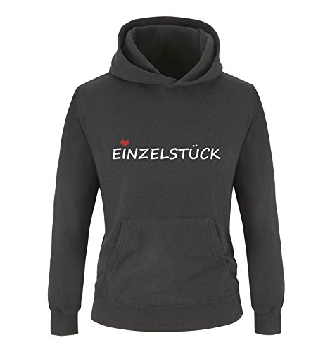 Comedy Shirts - EINZELSTÜCK - Mädchen Hoodie - Schwarz/Weiss-Rot Gr. 152 von Comedy Shirts
