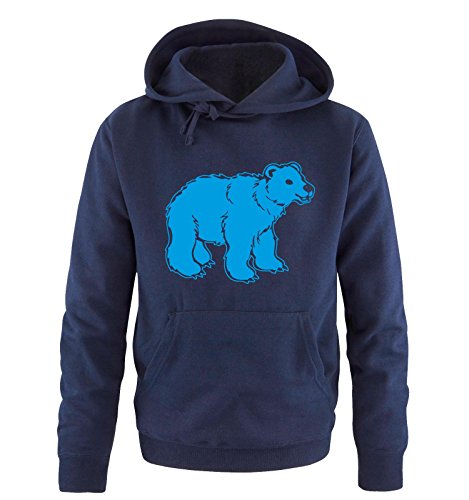 Comedy Shirts Eisbär - Herren Hoodie - Navy/Blau Gr. XXL von Comedy Shirts