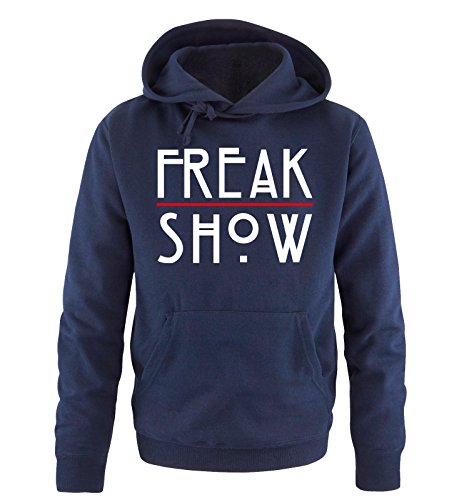 Comedy Shirts Freak Show - Herren Hoodie - Navy/Weiss-Rot Gr. M von Comedy Shirts