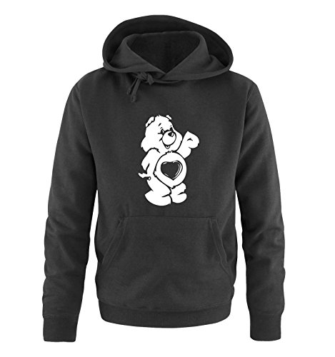 Comedy Shirts Glücksbärchi - Herren Hoodie - Schwarz/Weiss Gr. 4XL von Comedy Shirts