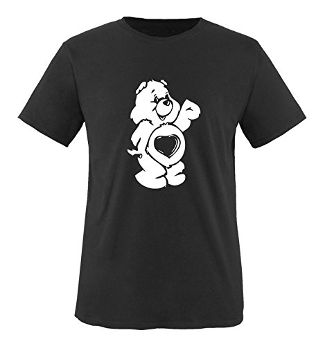 Comedy Shirts - Glücksbärchi - Herren T-Shirt - Schwarz/Weiss Gr. XL von Comedy Shirts