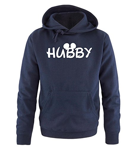 Comedy Shirts - Hubby - Mickey - Herren Hoodie - Navy / Weiss Gr. M von Comedy Shirts