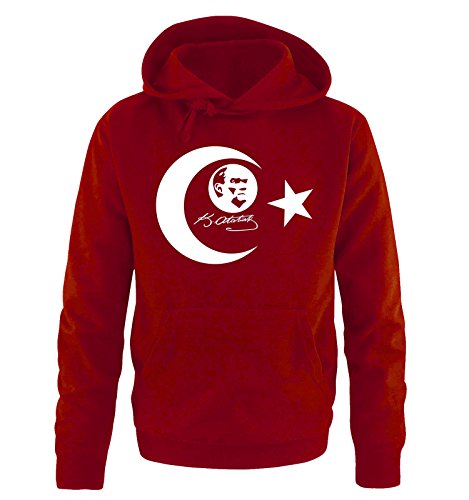 Comedy Shirts K. Atatürk - I - Herren Hoodie - Rot/Weiss Gr. M von Comedy Shirts