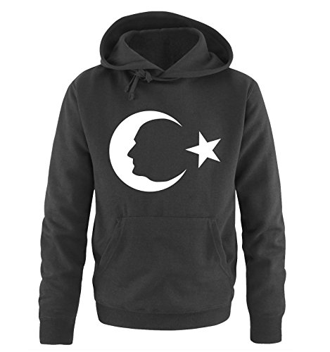 Comedy Shirts K. Atatürk - VI - Herren Hoodie - Schwarz/Weiss Gr. M von Comedy Shirts