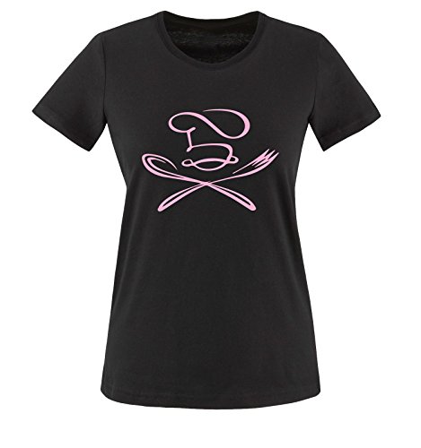 Comedy Shirts - KOCH Motiv - Damen T-Shirt - Schwarz/Rosa Gr. XXL von Comedy Shirts