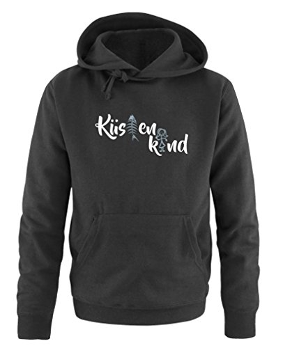 Comedy Shirts Küstenkind - Herren Hoodie - Schwarz/Eisblau-Weiss Gr. 3XL von Comedy Shirts