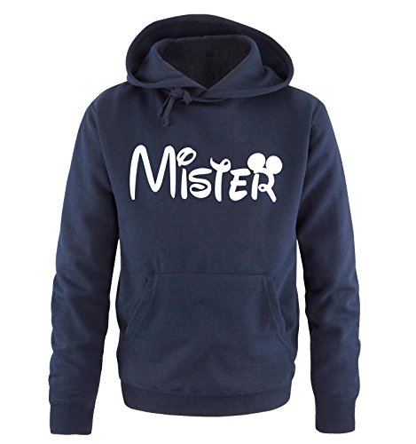 Comedy Shirts - Mister - Mickey - Herren Hoodie - Navy / Weiss Gr. XXL von Comedy Shirts