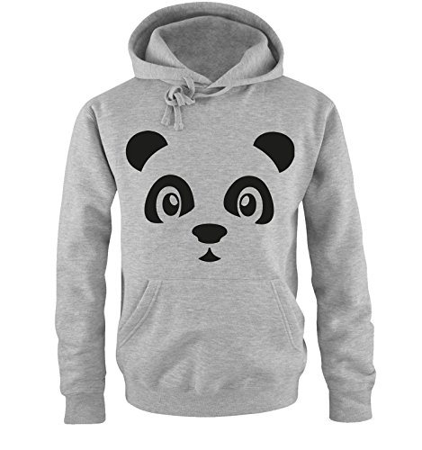 Comedy Shirts - Panda - ONHE Schleife II - Herren Hoodie - Grau / Schwarz Gr. 3XL von Comedy Shirts