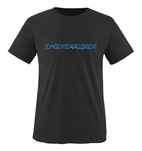 Comedy Shirts - SCHMÖSCHTEDASALLESNISCHT - Herren T-Shirt - Schwarz/Blau Gr. 3XL von Comedy Shirts