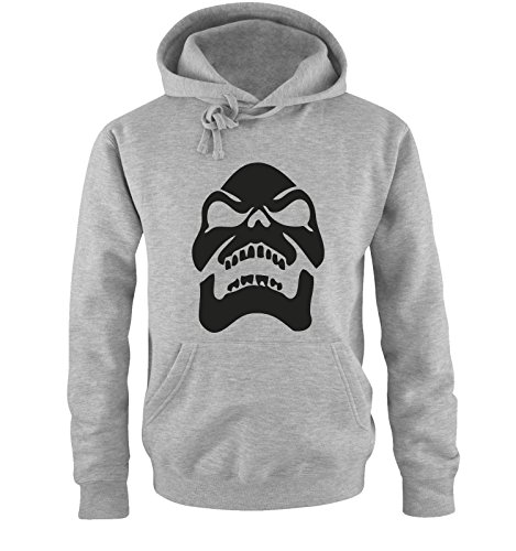 Comedy Shirts Skeletor - Herren Hoodie - Grau/Schwarz Gr. XL von Comedy Shirts