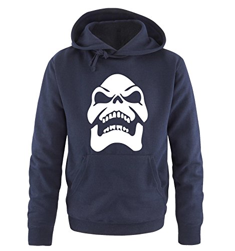 Comedy Shirts Skeletor - Herren Hoodie - Navy/Weiss Gr. S von Comedy Shirts