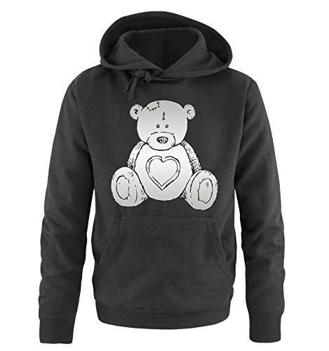 Comedy Shirts TEDDYBÄR - Herren Hoodie - Schwarz/Silber Gr. L von Comedy Shirts