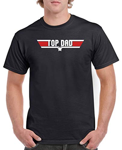 Comedy Shirts - Top Dad - Herren T-Shirt - Schwarz/Weiss-Rot Gr. 3XL von Comedy Shirts