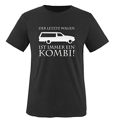 Der letzte Wagen ist Immer EIN Kombi - Herren T-Shirt - Schwarz/Silber Gr. XL von Comedy Shirts