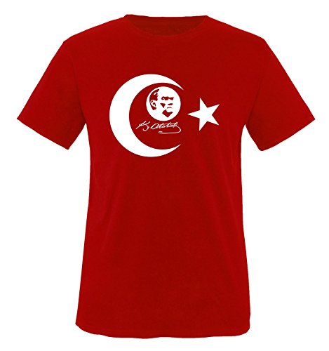 K. Atatürk - I - Kinder T-Shirt - Rot/Weiss Gr. 152-164 von Comedy Shirts