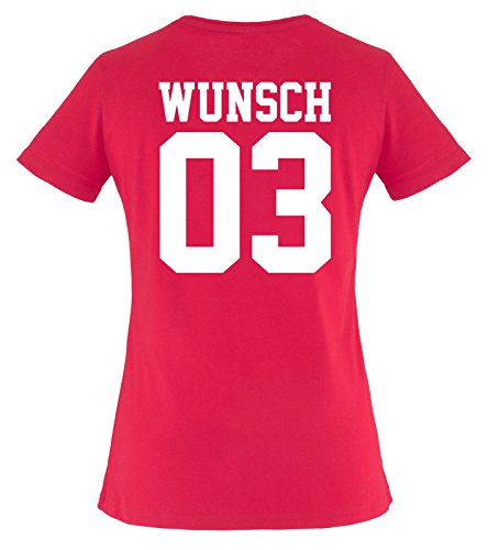 Comedy Shirts - Wunsch - Kinder T-Shirt - Pink/Weiss Gr. 122-128 von Comedy Shirts