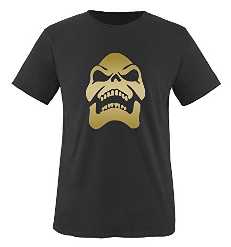 Skeletor - Herren T-Shirt in Schwarz/Gold Gr. XL von Comedy Shirts