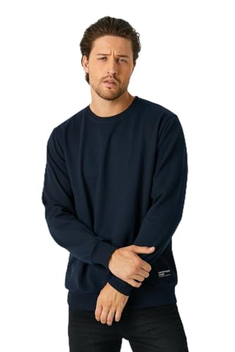 COMEOR Sweatshirt Herren Pullover Ohne Kapuze (Dunkelblau 3XL) von COMEOR