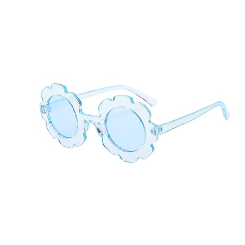 Comforso Kinder-Sonnenbrille, niedliche runde Blumen-Brille, Sonnenblumen-förmige Party-Brille für Kinder, Foto-Requisiten, Sommer-Strand-Party-Zubehör, 3–12 Jahre von Comforso