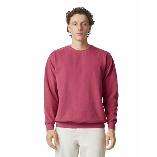 Comfort Colors Herren Rundhalsausschnitt, Stil 1566 Sweatshirt, Purpur, Large von Comfort Colors