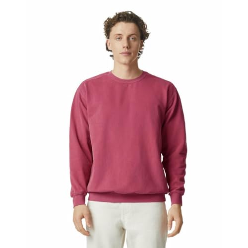 Comfort Colors Herren Adult Crewneck Sweatshirt, Purpurrot, XXX-Large von Comfort Colors