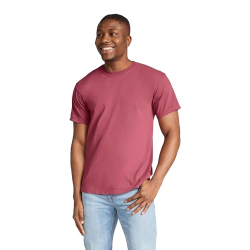 Comfort Colors Herren Kurzärmeliges, Stil G1717 T-Shirt, Purpurrot (1er-Pack), L von Comfort Colors