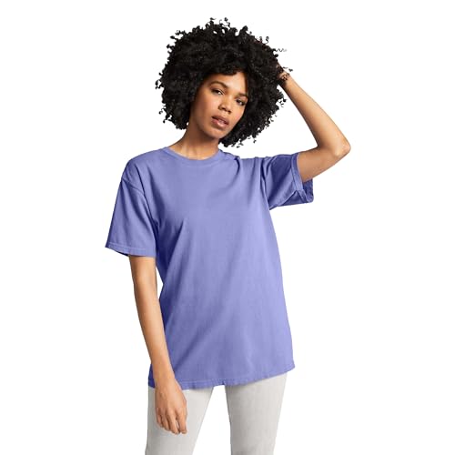 Comfort Colors Herren Kurzärmeliges, Stil 1717 T-Shirt, Violett (1er-Pack), XL von Comfort Colors