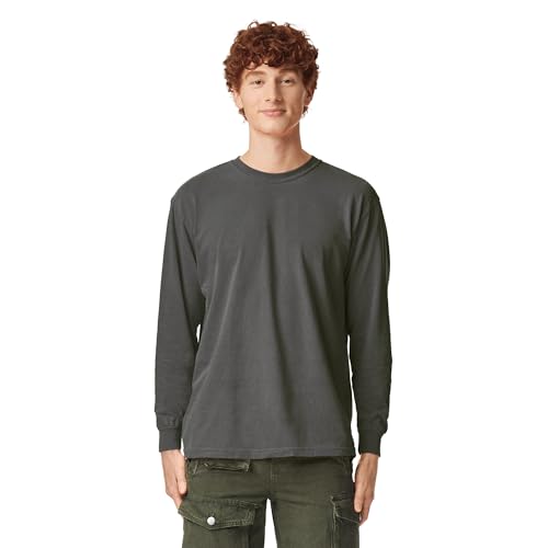 Comfort Colors Herren Langarm Erwachsene T-Shirt, Pepper, XX-Large von Comfort Colors