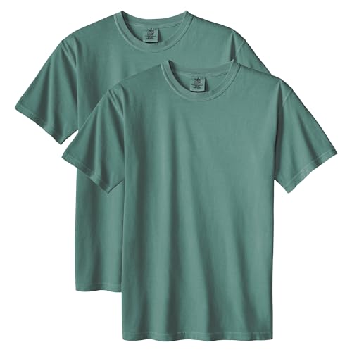 Comfort Colors T-Shirt, Blaue Fichte (2er-Pack), L von Comfort Colors