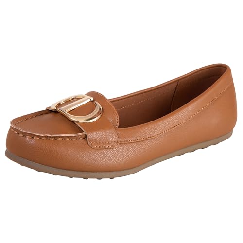 Comfort Plus Damen Febee Driving Mokassin flach Slipper von Payless, Cognac, 35 EU von Comfort Plus by Predictions