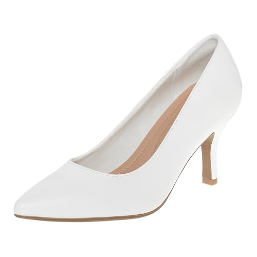 Comfort Plus by Predictions Janine Damen-Pumps mit spitzem Zehenbereich, Weiss/opulenter Garten, 44.5 EU Comfort Plus by Predictions Janine Damen-Pumps mit spitzem Zehenbereich, Weiss/opulenter Garten, 44.5 EU von Comfort Plus by Predictions