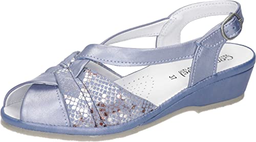 Comfortabel Damen 710079-51 Sandale mit Absatz, Blau, 41 EU von Comfortabel