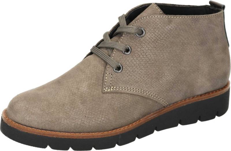 Comfortabel Stiefeletten Schnürstiefelette aus Nubukleder von Comfortabel
