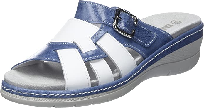 female Komfort Sandalen blau 37 von Comfortabel