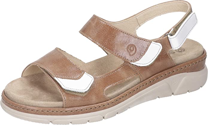 female Komfort Sandalen braun 41 von Comfortabel