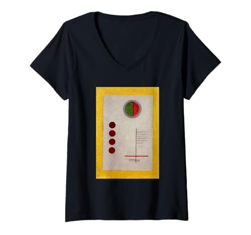 Damen Kandinsky Art - Unflexibel T-Shirt mit V-Ausschnitt Damen Kandinsky Art - Unflexibel T-Shirt mit V-Ausschnitt von Comfortees