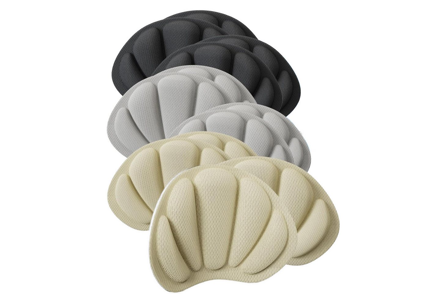 Comfy Mate Fersenpolster Memory-Schaum Fersenpads gegen Blasen&Reibung, 6 Paar (12-tlg) von Comfy Mate