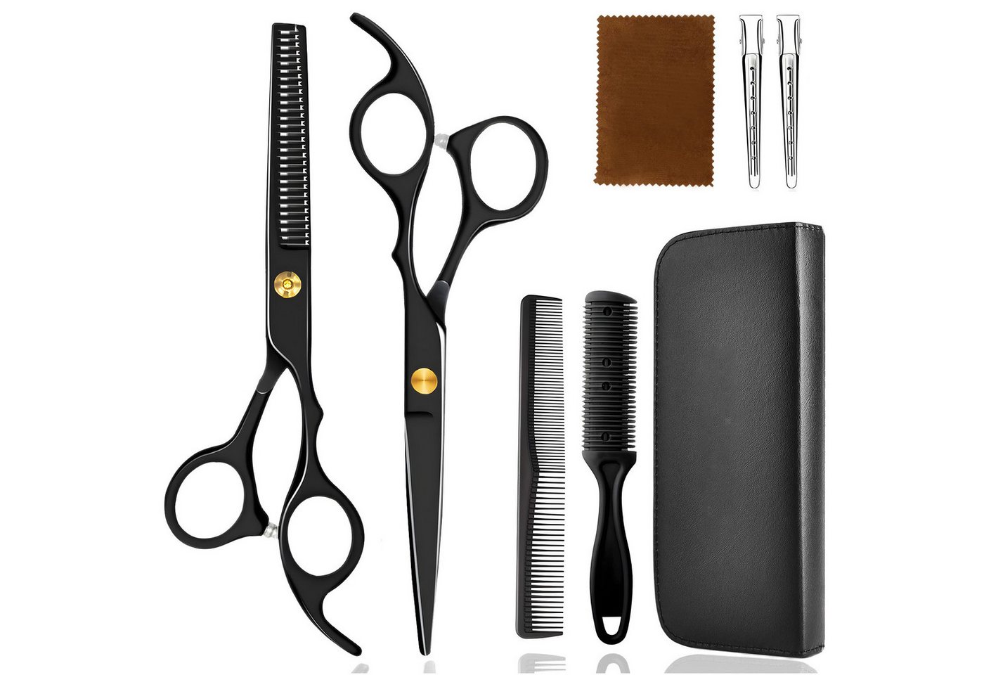 Comfy Mate Haarschere Friseurscheren Set 6,7 Zoll aus Edelstahl mit Kamm & Etui, Profi Haarschneideset von Comfy Mate