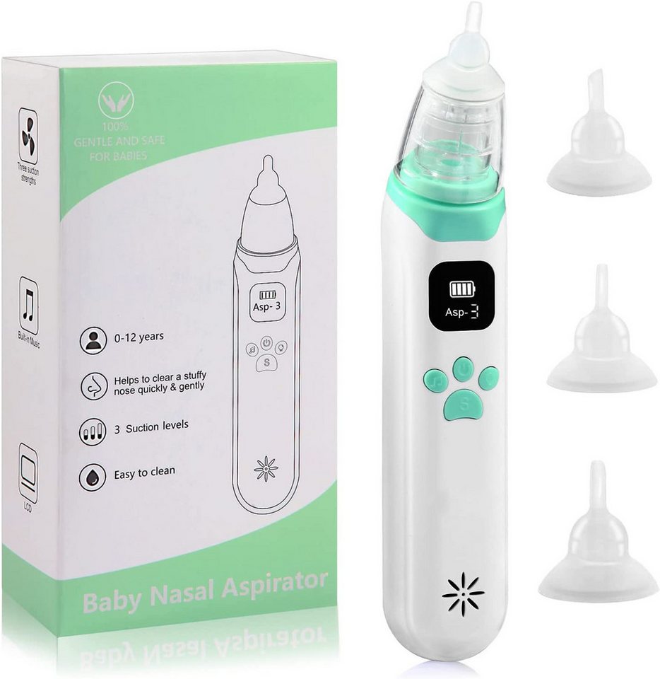 Comfy Mate Nasensauger Baby Elektrisch Kinder Staubsauger Nose Cleaner USB-Aufladung, Nasal Aspirator 3 Saugstärken 3 Größen Tip Säuglinge/Kleinkinder Comfy Mate Nasensauger Baby Elektrisch Kinder Staubsauger Nose Cleaner USB-Aufladung, Nasal Aspirator 3 Saugstärken 3 Größen Tip Säuglinge/Kleinkinder von Comfy Mate