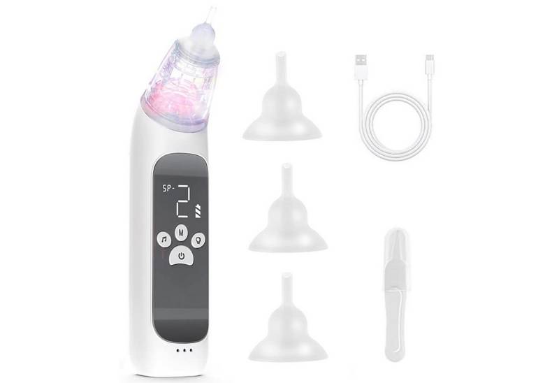 Comfy Mate Nasensauger Elektrisch Baby Kinder Staubsauger Nose Cleaner USB-Aufladung, Baby Nasal Aspirator 3 Saugstärken 3 Größen Tip Säuglinge/Kleinkinder von Comfy Mate