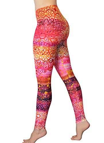 Comfy Yoga Hose – weich bedruckte Workout-Leggings für Damen – lustige, leichte bedruckte Yoga-Leggings, Sunrise Mandala, S/M Comfy Yoga Hose – weich bedruckte Workout-Leggings für Damen – lustige, leichte bedruckte Yoga-Leggings, Sunrise Mandala, S/M von Comfy Yoga