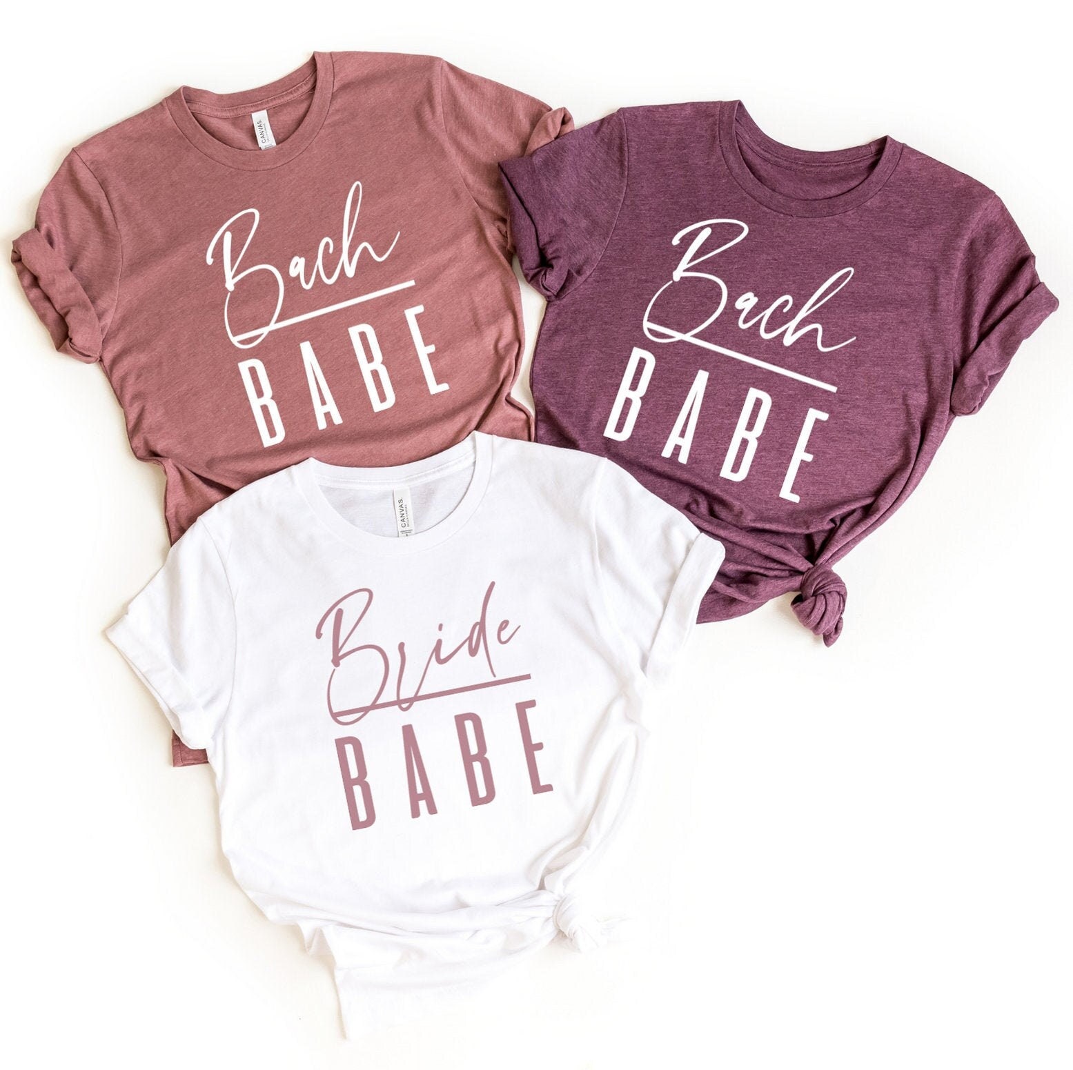 Bach Babe - Braut Shirt, Junggesellinnenabshirt, Brautjungfern T-Shirt Geschenk, Party Brautstamm Shirts Bach Babe - Braut Shirt, Junggesellinnenabshirt, Brautjungfern T-Shirt Geschenk, Party Brautstamm Shirts von ComfyShirtsUS