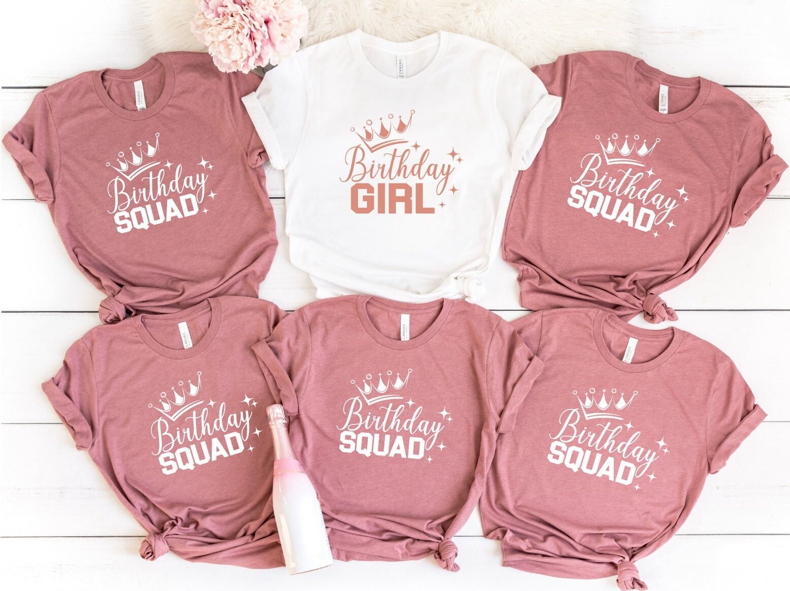 Birthday Girl Queen Squad Shirt, Geburtstagsparty T-Shirt, Geburtstagsgeschenk, Geburtstagsteam Geburtstag Team Shirt von ComfyShirtsUS