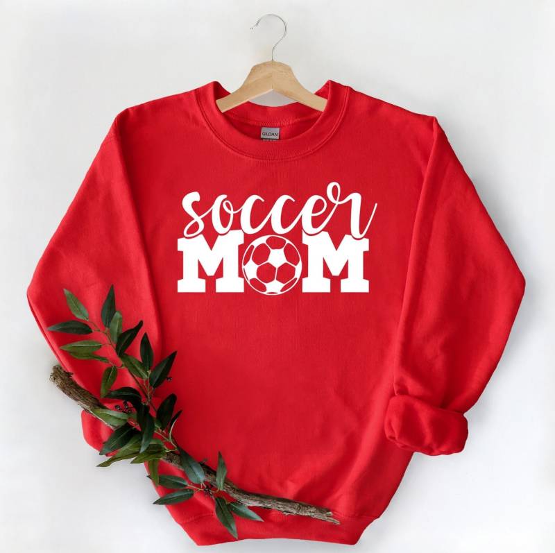 Fußball Mama Sweatshirt, Geschenk Hoodie, Custom Soccer Mom Sweater, Shirt, Sweatshirt von ComfyShirtsUS