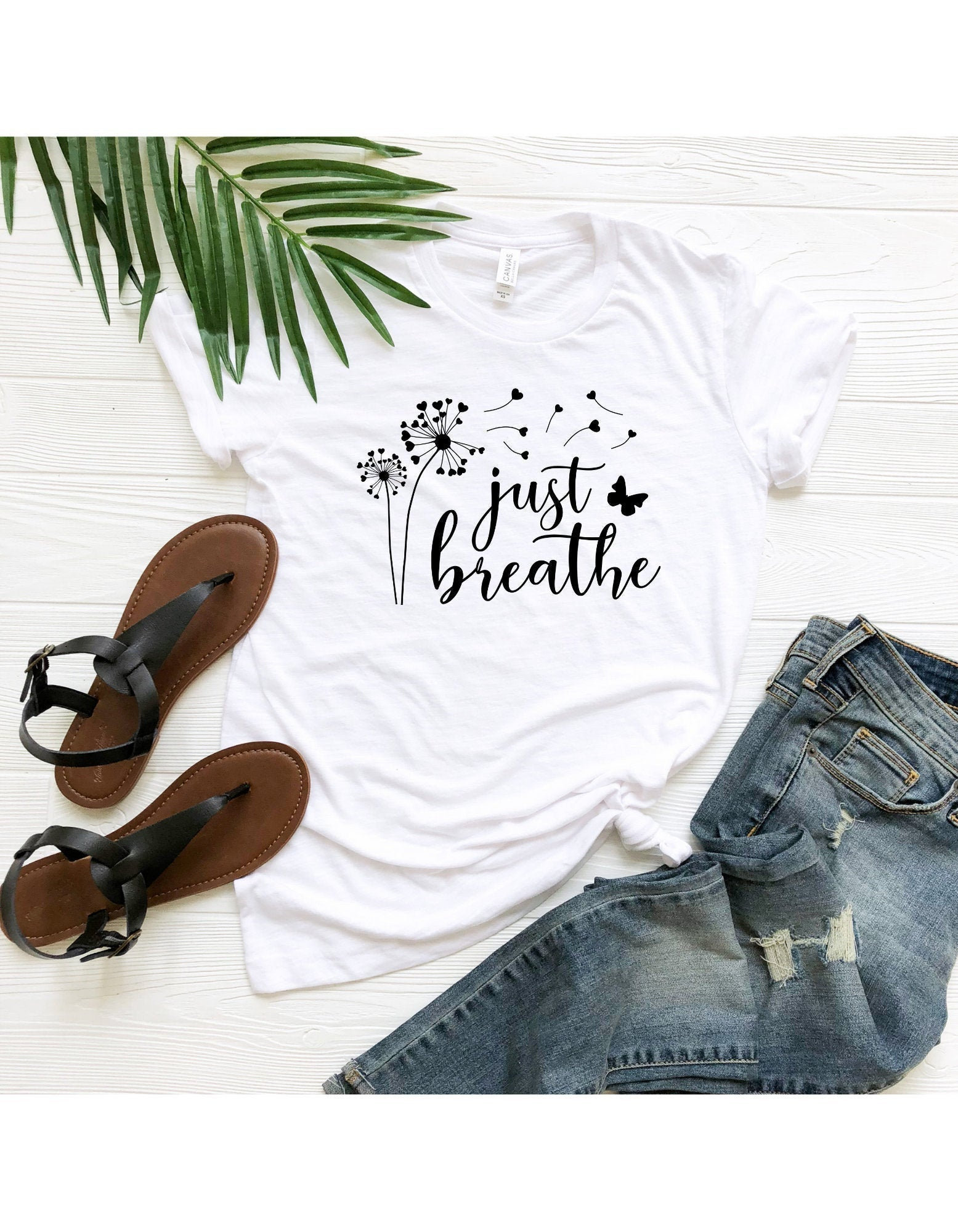 Just Breathe Shirt, Motivation Yoga Tshirt, Meditation Crewneck T-Shirt, Shirt Für Frauen, Süßes Just Breathe Shirt, Motivation Yoga Tshirt, Meditation Crewneck T-Shirt, Shirt Für Frauen, Süßes von ComfyShirtsUS