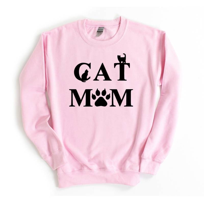 Katzen Mama Pullover, Sweatshirt, Shirt Für Katzenbesitzer, Katzenliebe Hoodie, Lustiger Kapuzenpullover, Katzenpfotenshirt, Süßer T-Shirt von ComfyShirtsUS