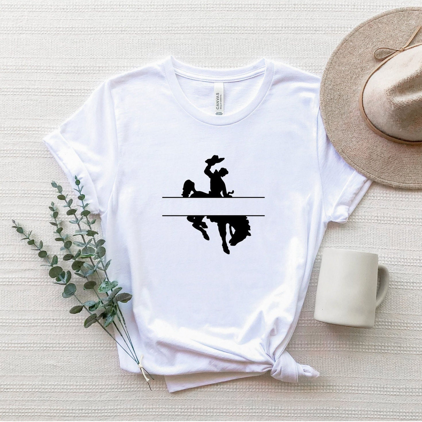 Personalisiertes Cowboy Shirt, Pferde Jungen T-Shirt, Rodeo Shirt Mit Namen, Vater Und Sohn Passendes von ComfyShirtsUS