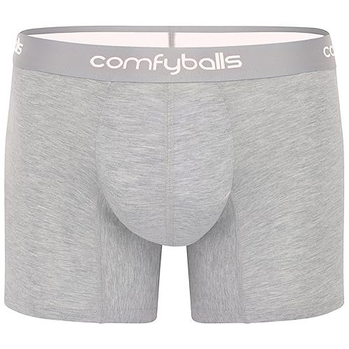 Comfyballs Premium Boxershorts aus weichem Lyocell-Gewebe, Boxershorts in Lang-Modell, Herren-Boxershorts mit Packagefront-Technologie von Comfyballs