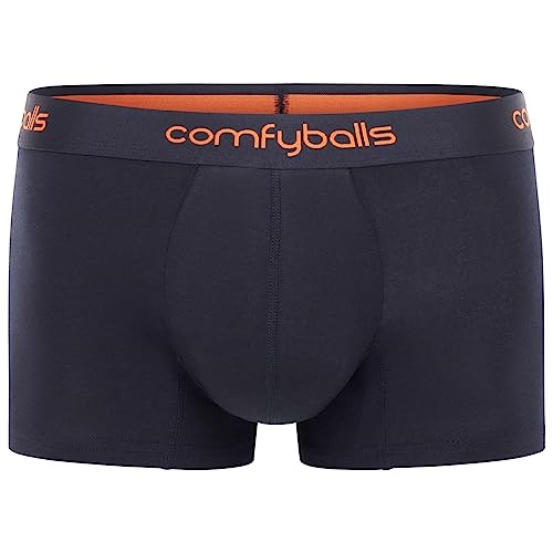 Comfyballs Premium Boxershorts in Regularer Schnitt, Herrenunterwäsche aus weicher Baumwolle, Boxershorts mit Packagefront-Technologie von Comfyballs